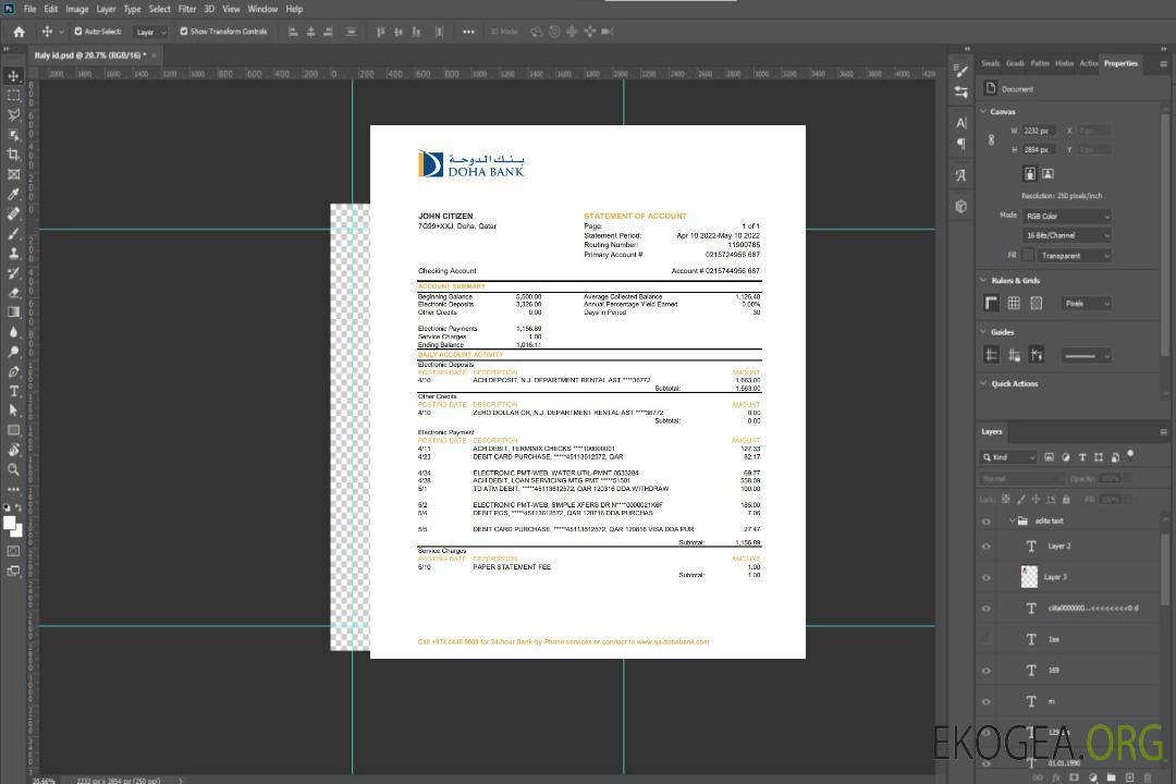 Déclaration de la Banque Qatar Doha XLS template Déclaration de la Banque Qatar Doha XLS template